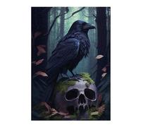 Puzzles pour Adolescents 38x26cm/1000pcs Raven in The Forest Puzzles pour Adultes À Monter Soi-même - Jeu De Puzzle Difficile - Cadeau Unique pour Un Anniversaire Ou Noël 38x26cm/1000pcs