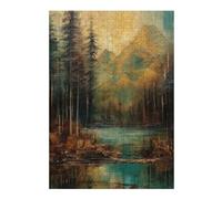 Puzzles pour Adolescents 38x26cm/1000pcs River Runs Through It Puzzles pour Adultes, Jouets Anti-Stress, Décoration Murale, Cadeaux d'anniversaire Et Cadeaux Uniques 38x26cm/1000pcs