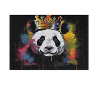 Puzzles pour Adolescents 38x26cm/1000pcs Royal Panda Splash Art -3 Puzzles pour Adultes Jeux Relaxants Décoration Parfaite Cadeaux Et Anniversaires Uniques 38x26cm/1000pcs