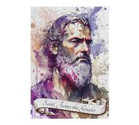 Puzzles pour Adolescents 38x26cm/1000pcs Saint James The Greater Puzzle, Jouet, Décoration Murale, Difficile, Cadeau De Noël Ou d'anniversaire 38x26cm/1000pcs