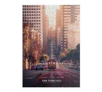 Puzzles pour Adolescents 38x26cm/1000pcs San Francisco Cable Car Ride Puzzle pour Adultes, Jouet, Décoration Murale, Anti-Stress, Activités Amusantes À La Maison, 38x26cm/1000pcs