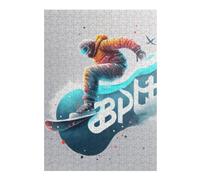 Puzzles pour Adolescents 38x26cm/1000pcs Snowboarder in Action -13 Puzzle pour Adultes, Jouet, Décoration Murale, Anti-Stress, Activités Amusantes À La Maison, 38x26cm/1000pcs