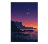 Puzzles pour Adolescents 38x26cm/1000pcs SoCal Coast Lofi Pixel Art Puzzle pour Adultes, Jeu De Réflexion, Une Œuvre d'art, Cadeaux Uniques pour Un Anniversaire Ou Noël 38x26cm/1000pcs