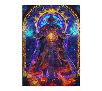 Puzzles pour Adolescents 38x26cm/1000pcs Stained Glass Mage Puzzles Jeux Relaxants Assemblage De Motifs Difficile Et Stimulant 38x26cm/1000pcs