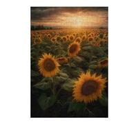 Puzzles pour Adolescents 38x26cm/1000pcs Sunflower Field Farmlands Puzzle, Jouet, Décoration Murale, Difficile, Cadeau De Noël Ou d'anniversaire 38x26cm/1000pcs