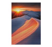 Puzzles pour Adolescents 38x26cm/1000pcs Sunrise Over Snowy Mountains Puzzle pour Adultes, Jeu De Réflexion, Une Œuvre d'art, Cadeaux Uniques pour Un Anniversaire Ou Noël 38x26cm/1000pcs
