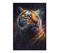 Puzzles pour Adolescents 38x26cm/1000pcs The Cosmic Tiger Jeux De Puzzle Amusants pour Adultes : Analyse Et Logique, Parfaits comme Cadeaux pour Toute La Famille 38x26cm/1000pcs