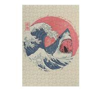Puzzles pour Adolescents 38x26cm/1000pcs The Great Shark Puzzles pour Adolescents - Jeu Manuel - Décoration Intérieure pour Les Amateurs De Jeux Vidéo 38x26cm/1000pcs