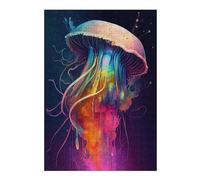 Puzzles pour Adolescents 38x26cm/1000pcs The Mysterious Jellyfish 3 Puzzles Jeux Relaxants Assemblage De Motifs Difficile Et Stimulant 38x26cm/1000pcs