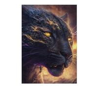 Puzzles pour Adolescents 38x26cm/1000pcs Thunderous Leopard Majesty -3 Jeux De Puzzle Amusants pour Adultes : Analyse Et Logique, Parfaits comme Cadeaux pour Toute La Famille 38x26cm/1000pcs