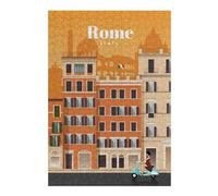 Puzzles pour Adolescents 38x26cm/1000pcs Travel to Rome Puzzles pour Adultes - Jeu Manuel - Cadeaux pour Femmes - Stimule Le Cerveau 38x26cm/1000pcs