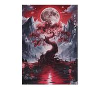 Puzzles pour Adolescents 38x26cm/1000pcs Tree of Life Torii Gate Puzzles Jeux Relaxants Assemblage De Motifs Difficile Et Stimulant 38x26cm/1000pcs