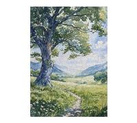 Puzzles pour Adolescents 38x26cm/1000pcs Verdant Valley Path Puzzle, Jouet, Décoration Murale, Difficile, Cadeau De Noël Ou d'anniversaire 38x26cm/1000pcs