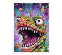 Puzzles pour Adolescents 38x26cm/1000pcs Vibrant Dinosaur Artwork Casse-tête pour Adolescents - Jeu Difficile - Stimule Le Cerveau 38x26cm/1000pcs