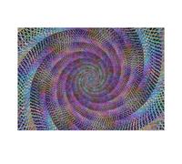 Puzzles pour Adolescents 38x26cm/1000pcs Vibrant Spiral Abstract Artwork Puzzles pour Adultes, Jeux Familiaux Amusants Et Humoristiques, pour Les Joueurs 38x26cm/1000pcs