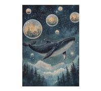 Puzzles pour Adolescents 38x26cm/1000pcs Whale Dreams in Bubble City Jeux De Puzzle Amusants pour Adultes : Analyse Et Logique, Parfaits comme Cadeaux pour Toute La Famille 38x26cm/1000pcs