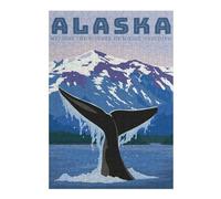 Puzzles pour Adolescents 38x26cm/1000pcs Whale from Alaska Puzzles pour Adultes Jouets Anti-Stress Découpe De Précision Défi Éducatif 38x26cm/1000pcs