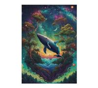 Puzzles pour Adolescents 38x26cm/1000pcs Whales and Nature Puzzle pour Adultes, Jouets À Monter Soi-même, Défi Difficile, Cadeaux pour Les Amis Et La Famille 38x26cm/1000pcs