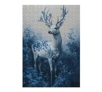 Puzzles pour Adolescents 38x26cm/1000pcs White Deer in Forest Puzzle pour Adultes, Jeu De Réflexion, Une Œuvre d'art, Cadeaux Uniques pour Un Anniversaire Ou Noël 38x26cm/1000pcs