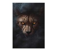 Puzzles pour Adolescents 38x26cm/1000pcs Wild Cheetah Halloween Puzzle pour Adultes, Jouets À Monter Soi-même, Défi Difficile, Cadeaux pour Les Amis Et La Famille 38x26cm/1000pcs
