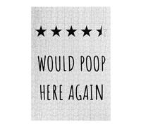 Puzzles pour Adolescents 38x26cm/1000pcs Would Poop Here Again Puzzles pour Adultes Jeux Relaxants Analyse Et Logique Cadeaux De Noël Et d'anniversaire 38x26cm/1000pcs