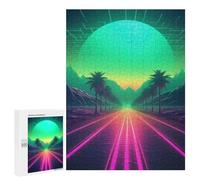 Puzzles pour Adolescents 500 PCS Abstract Synthwave Dreams Puzzles pour Adultes Jouets Anti-Stress Améliorent La Mémoire Difficiles Et Stimulants 500 PCS