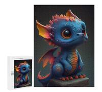 Puzzles pour Adolescents 500 PCS Adorable Fantasy Dragon Statue Puzzles pour Adolescents Jeux Relaxants Assemblage De Motifs Cadeaux Uniques d'anniversaire Et De Noël 500 PCS