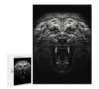 Puzzles pour Adolescents 500 PCS Angry Tiger Poster Jeu De Puzzle Familial Décoration Parfaite Cadeaux Uniques pour Un Anniversaire Et Noël 500 PCS