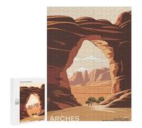 Puzzles pour Adolescents 500 PCS Arches National Park Print Puzzles Jeux De Détente Décoration Parfaite Cadeaux Uniques d'anniversaire Et De Noël 500 PCS