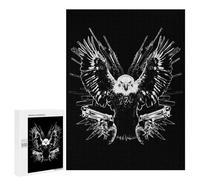 Puzzles pour Adolescents 500 PCS Bald Eagle Warrior Puzzles pour Adultes Jouets Anti-Stress pour S'amuser en Famille Interaction Parent-Enfant 500 PCS