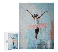 Puzzles pour Adolescents 500 PCS Ballet Dancer in Pink Tutu Serene Elegance Ballerinas Reflection Puzzles pour Adultes - Jeu Manuel Anti-Stress - Cadeaux Uniques pour Anniversaire Et Noël 500 PCS