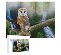 Puzzles pour Adolescents 500 PCS Barn Owl by Waterfall Puzzles pour Adultes Jeux Relaxants pour S'amuser en Famille Cadeaux De Noël Et d'anniversaire 500 PCS