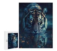 Puzzles pour Adolescents 500 PCS Beautiful Magical Tiger Puzzles pour Adultes Jeu Familial Décoration Parfaite Difficile À Compléter 500 PCS