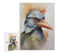 Puzzles pour Adolescents 500 PCS Bird Watercolor Casse-têtes pour Adultes Jeu De Réflexion Assemblage De Motifs Interaction Parent-Enfant 500 PCS
