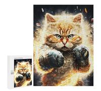 Puzzles pour Adolescents 500 PCS Boxing Cat Puzzles, Jeux Relaxants, Décoration Intérieure, Cadeaux Et Idées Cadeaux Uniques pour Un Anniversaire 500 PCS