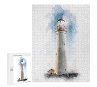 Puzzles pour Adolescents 500 PCS Cape Nelson Lighthouse Puzzles pour Adultes Jeux Relaxants Décoration Murale Activités Amusantes À La Maison 500 PCS