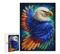 Puzzles pour Adolescents 500 PCS Colorful Eagle Art Print-1 Puzzles pour Adultes Assemblage De Modèles De Puzzles Défi À Réaliser Soirée Jeux Et Divertissement en Famille 500 PCS