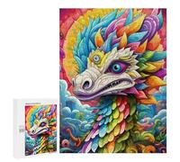 Puzzles pour Adolescents 500 PCS Colorful Mythical Creature-2 Puzzles pour Adultes Jeux Relaxants Découpe De Précision Jeu Stimulant Cadeaux 500 PCS