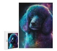 Puzzles pour Adolescents 500 PCS Cosmic Poodle Art Print-4 Puzzles pour Adultes Assemblage De Modèles De Puzzles Défi À Réaliser Soirée Jeux Et Divertissement en Famille 500 PCS