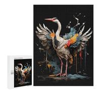 Puzzles pour Adolescents 500 PCS Crane Bird Casse-têtes pour Adultes Jeu De Réflexion Assemblage De Motifs Interaction Parent-Enfant 500 PCS
