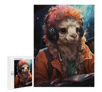 Puzzles pour Adolescents 500 PCS Cute Gamer Llama Puzzles, Jeux Relaxants, Décoration Intérieure, Cadeaux Et Idées Cadeaux Uniques pour Un Anniversaire 500 PCS