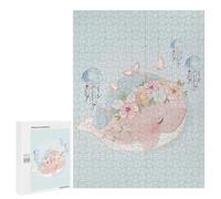 Puzzles pour Adolescents 500 PCS Cute Spring Whale Puzzles pour Adultes, Jouets Anti-Stress, Activités Amusantes À Faire À La Maison, 500 PCS