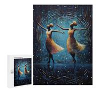 Puzzles pour Adolescents 500 PCS Dancing Silhouettes Puzzles pour Adultes Jouets Anti-Stress pour S'amuser en Famille Interaction Parent-Enfant 500 PCS