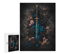 Puzzles pour Adolescents 500 PCS Dragon Sword Art Print Puzzles pour Adolescents Améliorent La Mémoire Difficiles À Compléter Jeux Stimulants 500 PCS