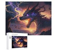 Puzzles pour Adolescents 500 PCS Dragon's Roar Epic Fantasy Artwork -1 Puzzles, Jeux Relaxants, Décoration Intérieure, Cadeaux Et Idées Cadeaux Uniques pour Un Anniversaire 500 PCS