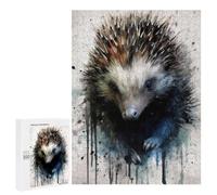 Puzzles pour Adolescents 500 PCS Echidna Beauty Watercolor Puzzles pour Adultes Jeu Familial Décoration Parfaite Difficile À Compléter 500 PCS