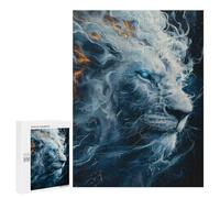 Puzzles pour Adolescents 500 PCS Electric Lion Energy Art Print Puzzles pour Adultes Assemblage De Modèles De Puzzles Défi À Réaliser Soirée Jeux Et Divertissement en Famille 500 PCS