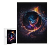 Puzzles pour Adolescents 500 PCS Enchanted Bird in Cosmic Ring Puzzles pour Adultes Jouets Anti-Stress pour S'amuser en Famille Interaction Parent-Enfant 500 PCS