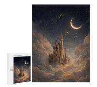Puzzles pour Adolescents 500 PCS Enchanted Castle in The Sky Puzzles pour Adolescents Améliorent La Mémoire Difficiles À Compléter Jeux Stimulants 500 PCS