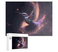 Puzzles pour Adolescents 500 PCS Enchanted Hummingbird Flight Puzzles pour Adultes Jeux Relaxants Découpe De Précision Jeu Stimulant Cadeaux 500 PCS